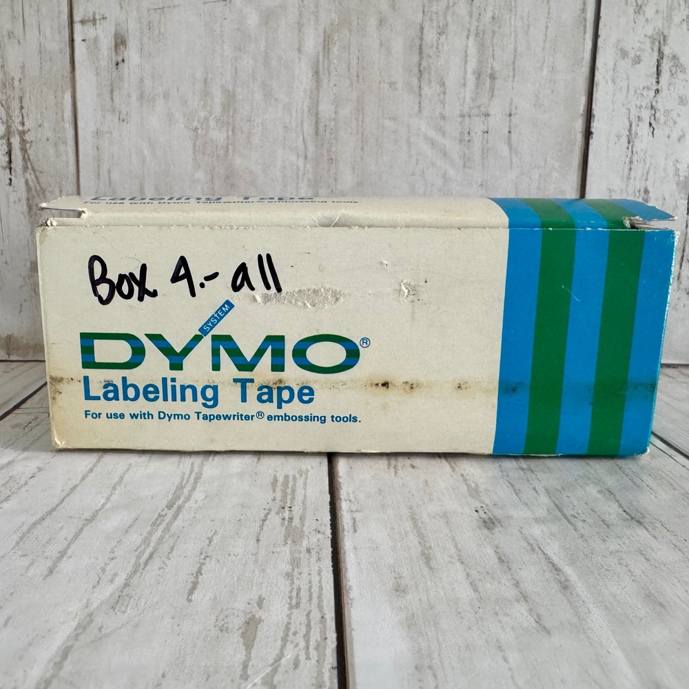 Vintage Dymo Glossy Red Embossing Label Tape 1/4" x 12' ~  9 Rolls NOS 5206 02